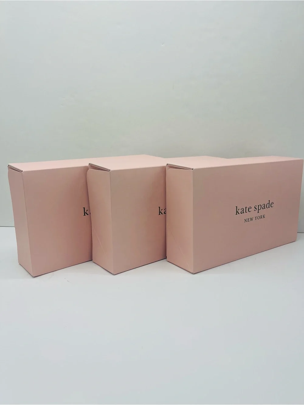 Kate Spade New York Empty Gift Boxes Set of 3 Authentic New Rectangular Boxes